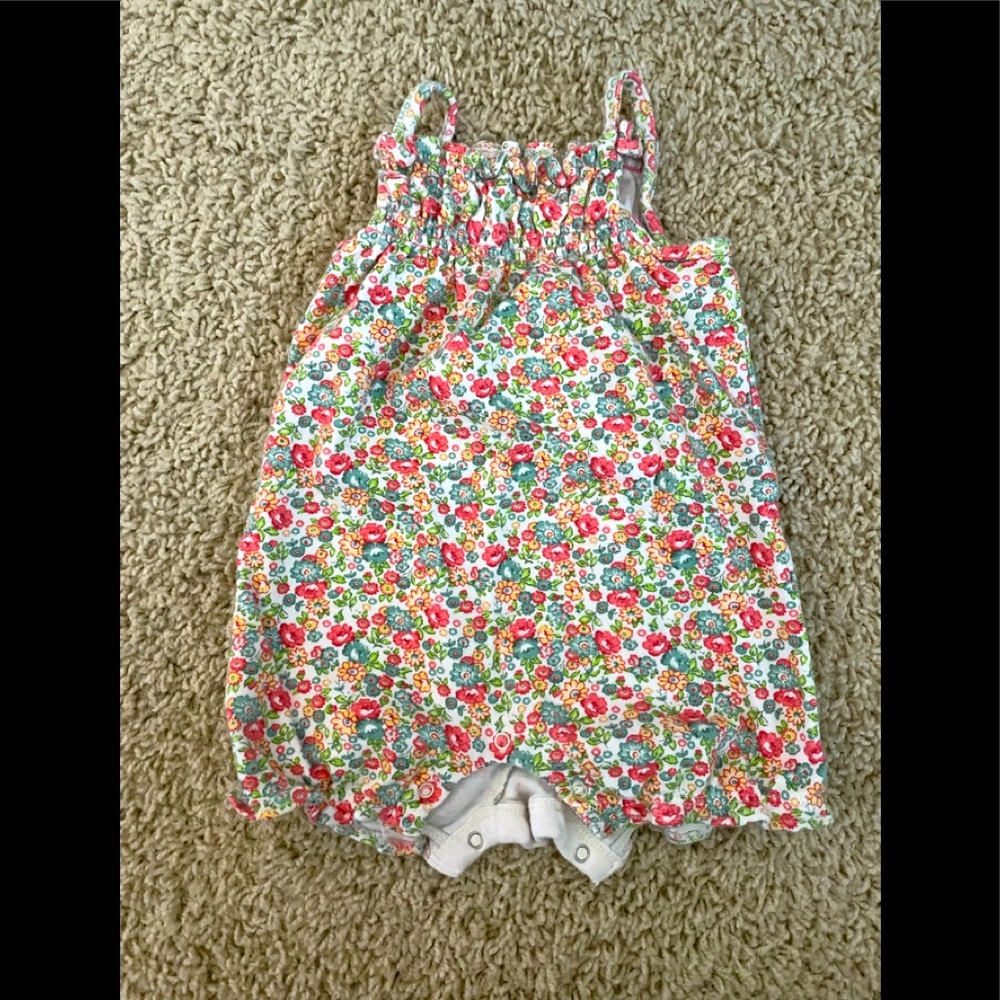 Baby gap floral baby doll sleeveless dress 3-6m